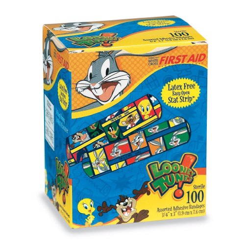 First Aid Case Looney Tunes Bandages - 1200 Per Pack