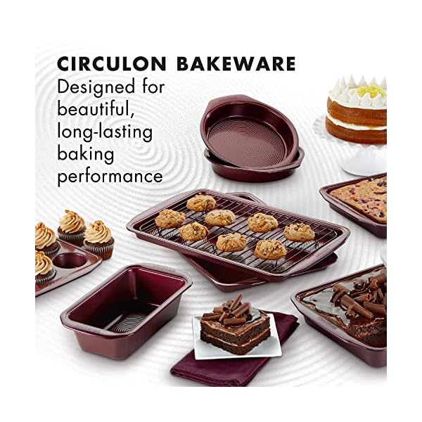Circulon 47740 Circulon Nonstick Bakeware Set with Nonstick Bread Pan