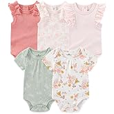 ZAVBABY Baby Boy Girl Bodysuits Short Sleeve Newborn Clothes 0-12M