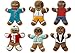 Tovolo Gingerbread Boys Templates Reverse, Dishwasher Safe, Set of 6 Cookie Stamps with Cutter