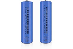 Svenirven 2 Packs 3.7V 18650 Battery Button top 18650 Rechargeable Batteries for Headlamp, LED Flashlight, Electronic Devices etc