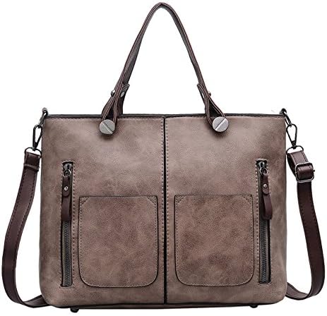 Women PU Leather Handbag Classic Shoulder Casual Vintage Fashion Broen Crossbody Top-handle Stachel Lady Messenger Luxurious Tote Bag Pink