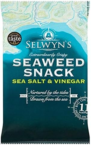 Selwyns | Crispy Seaweed Snack - Sea Salt & Vinegar | 12 x 4g (UK)