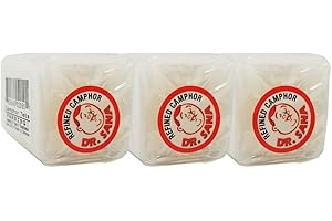 Dr. Sana Refined Camphor Block. Multi-Use. Prevents Musty Odors, Stops Silverware and Tools from Rusting. 1 Block. 4 Tablets. Pack of 3