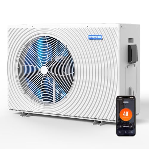 H10 Inverter Pool-Wärmepumpe 10 kW | Poolheizung für Pools von 34-45 m³ | COP 16, >45% Energieersparnis, WLAN App-Steuerung, Heiz- & Kühlfunktion, hoc
