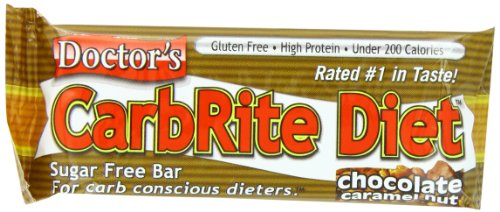 Universal Nutrition Gluten Free, Sugar Free, Doctor's CarbRite Diet Protein Bar Chocolate Caramel Nut 2 oz bar 12 Count Universal Nutrition Gluten Free, Sugar Free, Doctor's CarbRite Diet Protein Bar Chocolate Caramel Nut 2 oz bar 12 Count