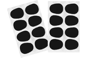 BEIIRLLA Saxophone Mouthpiece Cushions,Clarinet Mouthpiece Pad, 0.8mm(16 paces) Black