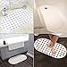 AIR TREE Bathtub Mats Non Slip Big Holes Extra Soft Machine Washable Suction Cups Bathtub Mat Oval White Long Shower Mat Oval 29 x 15 Inch …