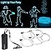 ZITRADES EL Wire Kit 5 by 1M, Portable Neon Lights for Parties, Electric Forest, Halloween, Blacklight Run, DIY Decoration, Christmas (Ice Blue)