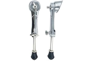 TUOREN 1 Pair Bass Drum Spurs Legs 360° Adjustable Telescopic Kick Drum Legs Metal Floor Tom Leg Mount Bass Drum Legs for Per