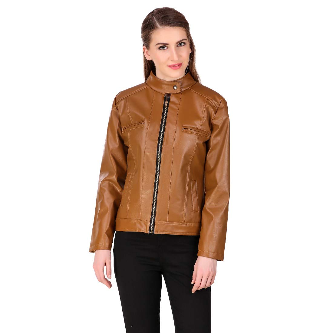 aaa girlsshopping.co.in pu leather jackets for women|full sleeves leather jackets |slim fit jackets with zipper closure|designed for comfort and style|size-