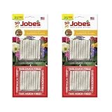 Jobe's Fertilizer Spikes for Flowering Plants, 10-10-4 Time Release Fertilizer, 50 Spikes per Package (2 Pack)