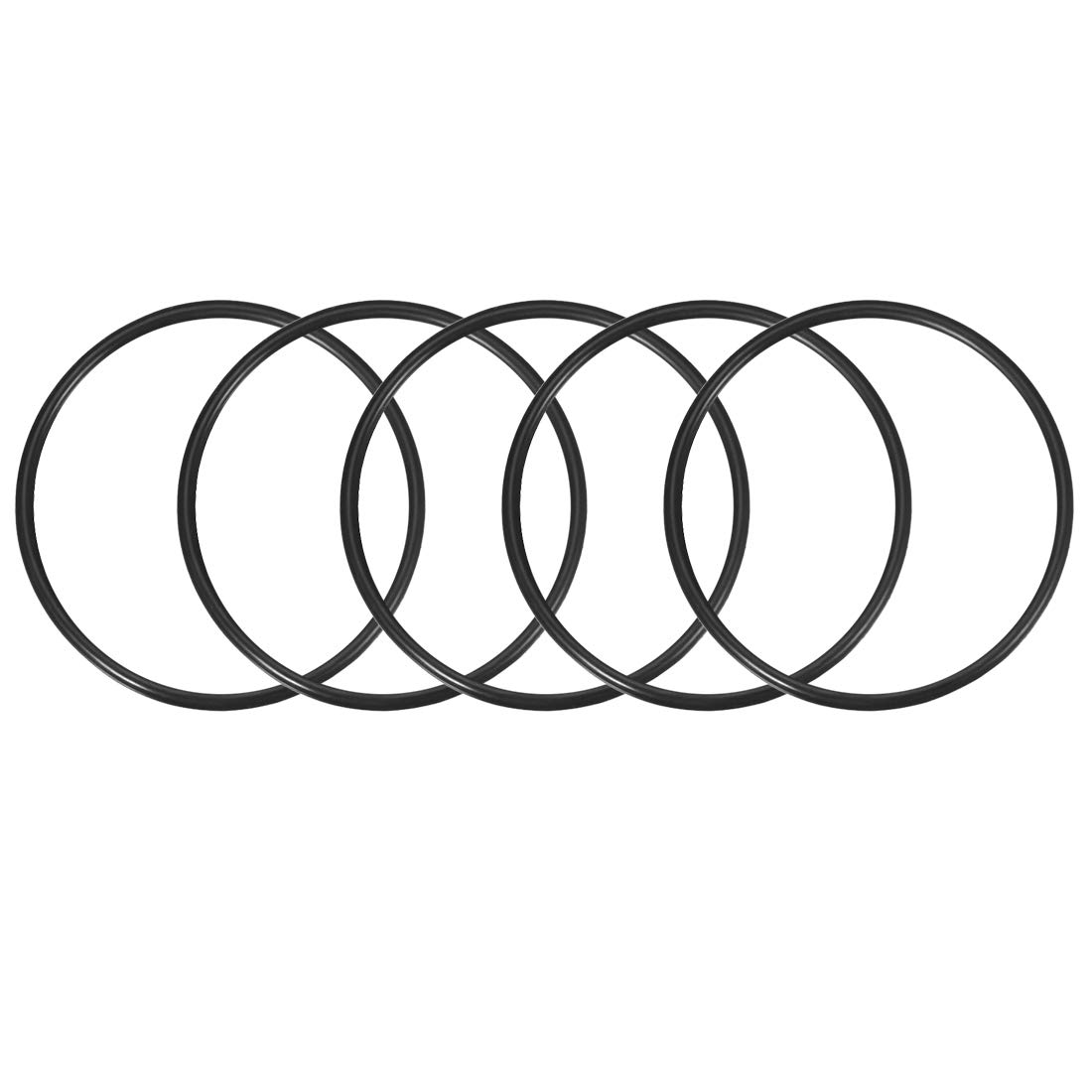 sourcing map Nitrile Rubber O-Rings 80mm OD 72mm ID 4mm Width, Metric Sealing Gasket for Automotive Machine Plumbing, Pack of 5