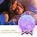 AGM Moon Lamp 3D Printing 16 Colors 5.9 Inch Hanging Moon Night Light with Stand & Remote &Touch Control with USB Charging for Baby Kids Lover Halloween Decor