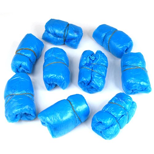 Tinxs Disposable Plastic Anti Slip Shoe Bag Covers Cleaning