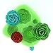 4 Size Roses Flower Silicone Cake Mold Chocolate Sugarcraft Decorating Fondant Fimo Tool