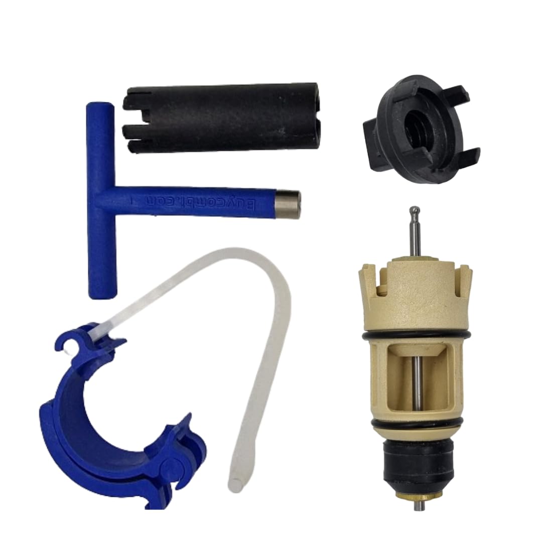 Vaillant Ecotec Diverter Valve 0020132682 - Easy Fix Repair Kit for Brass Valve with Red Electrical Connector. All Tools and 3 Year Guarantee Included.