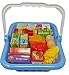 SkyCo Pretend Shopping Cart Play Food Set Toys for Kids (Shopping Basket)