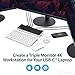 StarTech.com USB-C Triple Monitor Docking Station for MacBook Pro / Air M1 M2 M3 M4 & Windows, Universal 4K HDMI DP Dock, Thunderbolt Compatible, 60W Laptop Charging - TAA