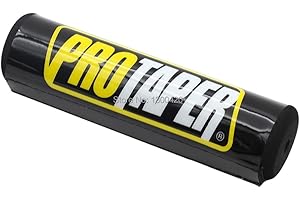 ZHIGUO 7/8" Pro Taper 200mm Round Handlebar Pad for Dirt Pit Bike Motorcycle Motocross ATV (Black)