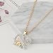 Cafurty New Chic Crystal Charm Mom & Baby Elephants Pendant Necklace Mother's Day Gift