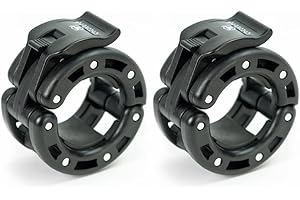 IRON BULL STRENGTH Olympic Barbell Clamps (Pair) – Locking 2" Olympic Size Weight Collars - Quick Release Collar Clips – Bar Clamps Great for Weight Lifting, Olympic Lifts and Strength Training
