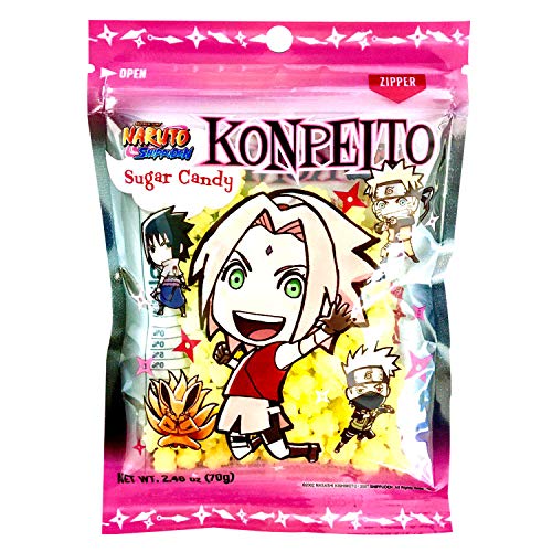 Naruto Shippudem Konpeito Japanese Sugar Candy 2.46oz /70g (Pineapple