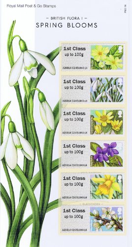 2014 Post and Go British Flora I - Spring Blooms Definitive Presentation Pack (P&G14)