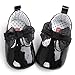 Voberry Toddler Baby Girls Boy's Sneaker Moccasins Anti-slip Soft Sole Bow Shoes (12~18Month, Black)