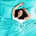 Empyrean Queen Sheets Set - 110 GSM 6 Piece Bed Sheets for Queen Size Bed, Double Brushed Queen Size Sheets, Soft Bedding Sheets & Pillowcases - Teal Blue