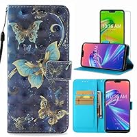 for Asus Zenfone Max Shot ZB634KL 6.2" Case Cover, Firstcover Colorful Premium PU Leather Wallet Phone Case Cover for Asus Zenfone Max Shot ZB634KL 6.2" with Screen Protector