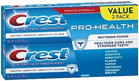 Crest Pro-Health Whitening Power Smooth Formula Toothpaste 4.6 oz (pack of 2)