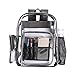 Clear Transparent PVC School Backpack, Heavy Duty Clear Backpack with Laptop Compartment for Work, Security, Sporting Events