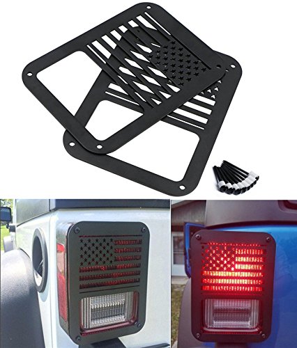 image for Bentolin 2 X Tail Lamp Tail Light Cover Trim Guards Protector for Jeep