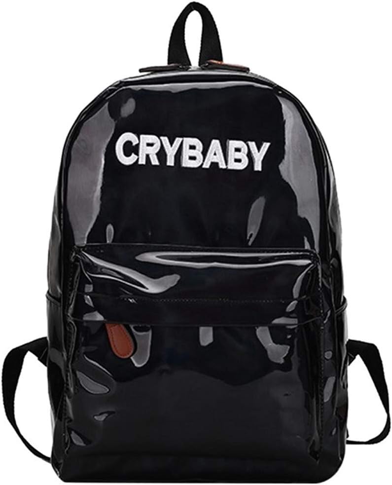 PU Holographic Flash Solid Waterproof Travel School Backpack for Teenage Girls