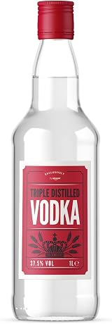 by Amazon Vodka 1L – Neutral Flavor, Six Times Distilled