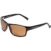 Coyote Eyewear BP-13 Polarized BiFocal Sunglasses +3.00 in Black/Brown UV Protection Wrap-Around Reading Sunglasses