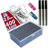 mivont 400pcs 2mm 2B HB Black 2.0mm Mechanical