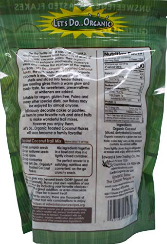 Let's Do Organic Unsweetened Shredded Coconut & Coconut Flakes | 3 Flavor Variety (1) each: Reduced Fat Shredded, Plain Flakes, Toasted Flakes (7-8.8 Ounces) Plus Recipe Booklet Bundle - Thumbnail 3