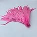 Shekyeon 13-16inch 33-40cm Rooster Coque Tail Feather for costume decoration pack of 20 (Pink)