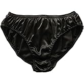 Yavorrs Men's 100% Pure Silk Underwear Bikini Briefs Panties