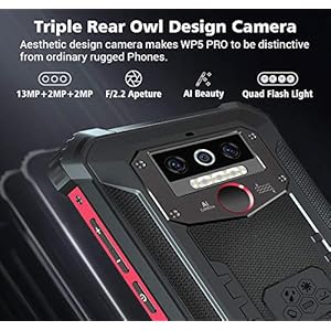 4G Rugged Telefono OUKITEL WP5 PRO, Batteria da 8000 mAh, Android 10 Smartphone Antiurto IP68, Luce Flash a 4 LED, Helio… - immagine 7