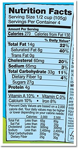 Ben & Jerry's - Vermont's Finest Ice Cream, Non-GMO - Fairtrade - Cage-Free Eggs - Caring Dairy - Responsibly Sourced Packaging, Half Baked, Pint (16 Count)