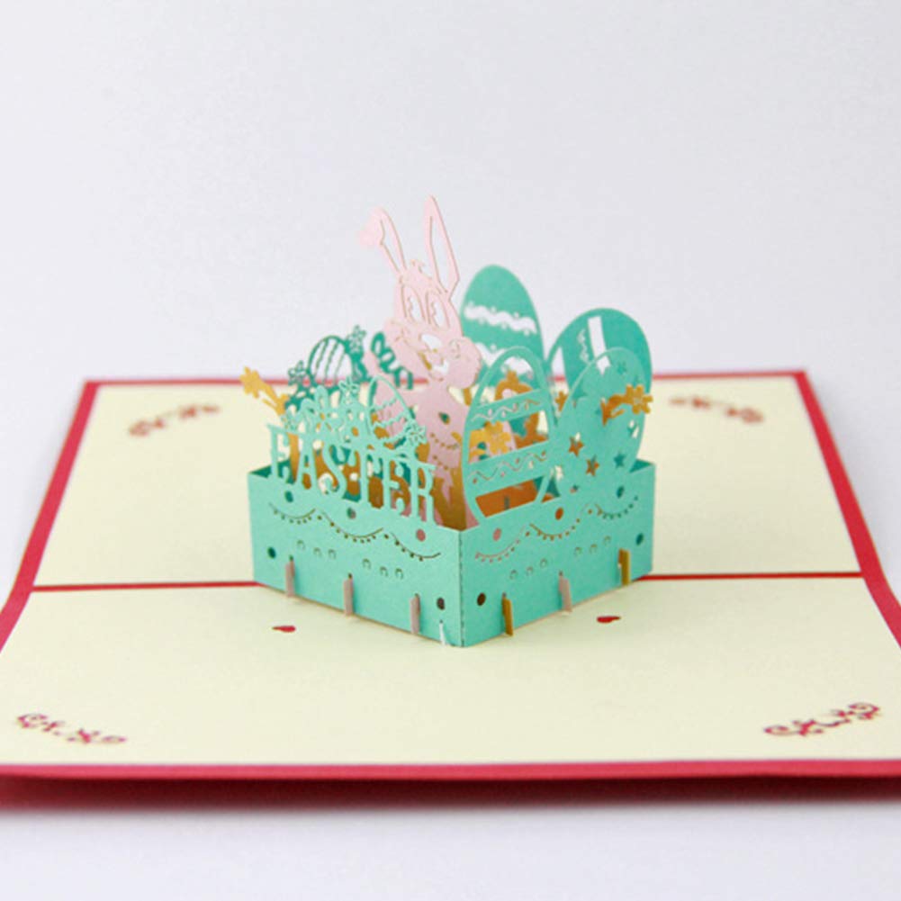 Taglia Libera 220mm Biglietto Di Auguri Di Pasqua 3d Pop Up