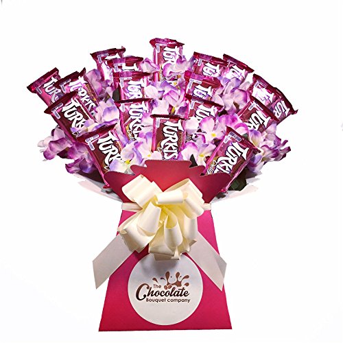 The Turkish Delight Chocolate Bouquet - Ivory Bow