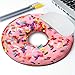 pingpi Giant Strawberry Donut With Sprinkles - Circle Mouse Pad - Mousepad - Funny - Coworker Gift Teacher - Realistic Food - Desert - Doughnut