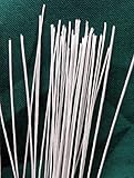 White Paper Covered Wire 30 Gauge X 14 Inches, Pack of 50