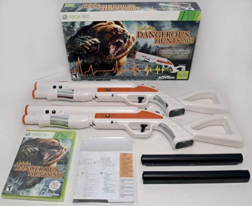 New Replacement 2-Gun Bundle Xbox 360 Cabela's Dangerous Hunts 2013 Hunting Game top Shot