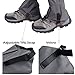 TRIWONDER Leg Gaiters Waterproof Snow Boot Gators Hiking Gaiters Men Women for Walking Climbing Hunting Cycling Backpacking Lightweight Rain Shoe Gaiters (1 Pair) (Black, S)