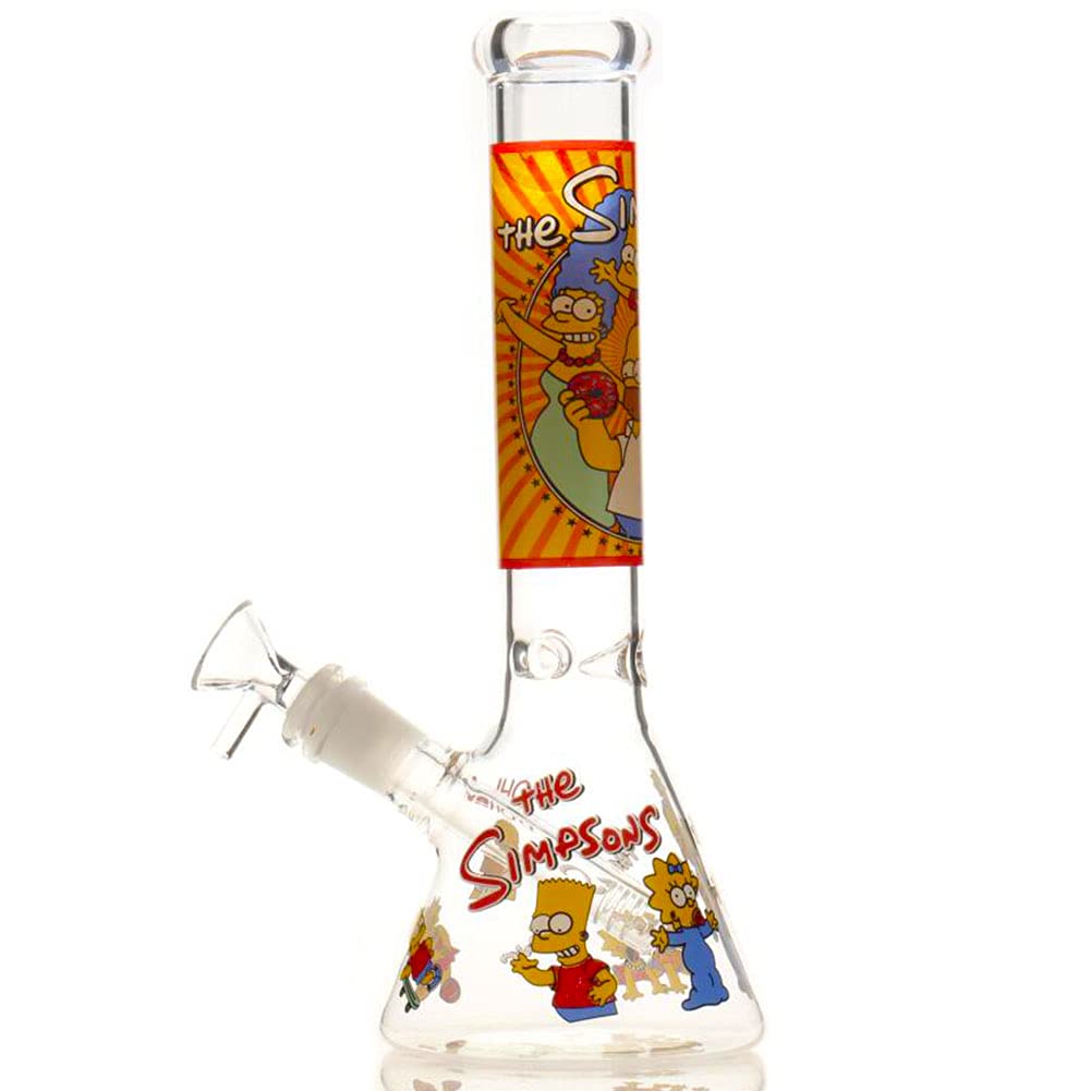 Glass Bong with percolate, Mini bong with 14.5mm Bong Bowl Height 20cm weight 400g Glass Pipe for Smoking bongs "Nicotine Free"